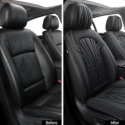 Seat Covers for Cars, Waterproof Seat Covers, Leather Car Seat Covers 2 Pack - Image 2
