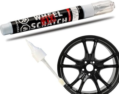 Black Gloss Rim Touch Up Paint Pen, Car Wheel Scratch Repair, Curb Rash Repair by ScratchFixProducts