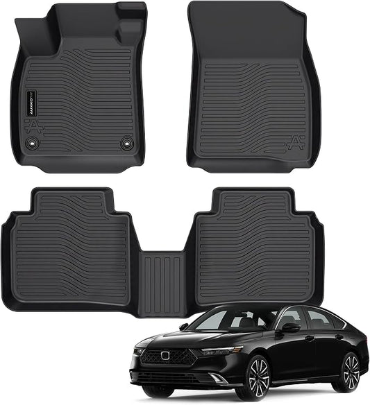 All Weather Floor Mats Fit for Honda Accord 2023 2024 2025 Include Hybrid TPE by AUXKO