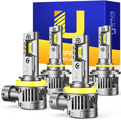 FAHREN  H11 9005 LED Bulbs Combo,  10X Super by UrsprungLight