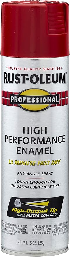 Rust-Oleum 7564838 Professional High Performance Enamel Spray Paint, 15 Oz by Rust-Oleum