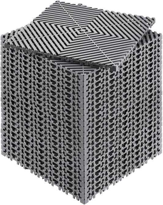 VEVOR Interlocking Drainage Mat, 12” x 12” Modular Interlocking Cushion by VEVOR
