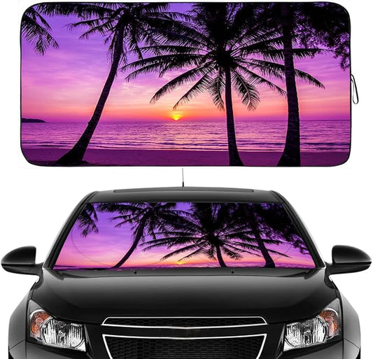 Gven Car Windshield Sun Shade Foldable Cute Sun Windshield Shade by Gven