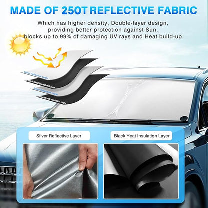 KUST Windshield Sun Shade for BMW i3 2014-2022 Accessories Window Sunshade Sun - Image 4
