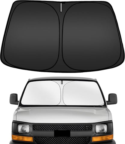ARISMOTOR Windshield Sun Shade for Che-vrolet Chevy Express Cargo Van 1500 2500 by ARISMOTOR
