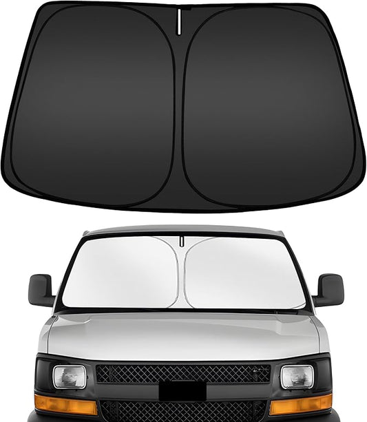 ARISMOTOR Windshield Sun Shade for Che-vrolet Chevy Express Cargo Van 1500 2500 by ARISMOTOR