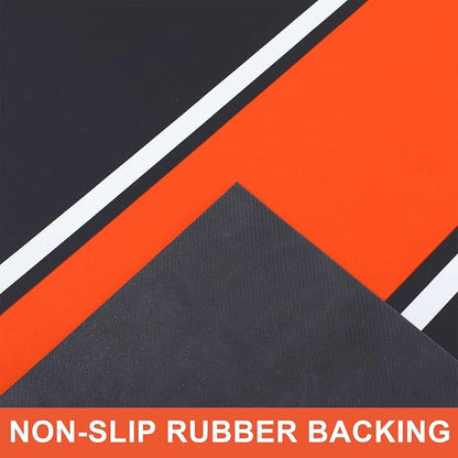 78 x 31 Inch Motorcycle Mat Garage Floor Rug Washable Parking Mats - Image 4