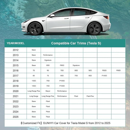 Premium Car Cover Custom Fit Tesla Model S, 16 Layers Heavy Duty Car Cover - Image 5