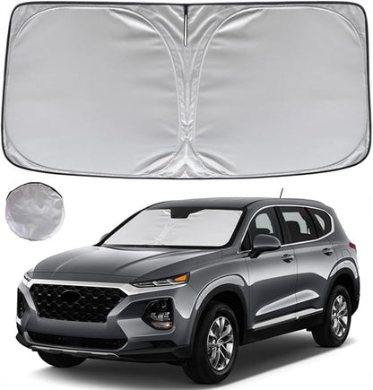 KAYZT Windshield Sun Shade for 2019-2025 2026 Hyun-dai Santa Fe Foldable by KAYZT