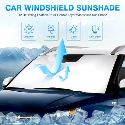KUST Windshield Sun Shade for 2020-2024 2025 Hyundai Venue Accessories Custom - Image 2