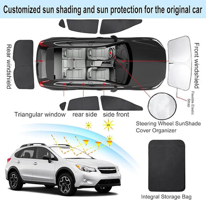 TINGLU Window Shades for Subaru Crosstrek 2013 2014 2015 2016 2017 Accessorie - Image 3