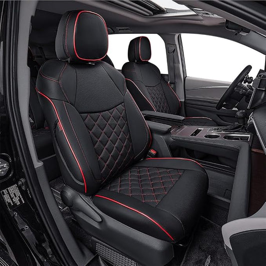 EKR Sienna Seat Covers for 2021-2025 Toyota Sienna LE, 8 Seats, 2nd Row 4/2/4 by EKR