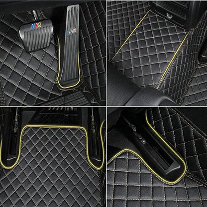 TAHALICustom Colors Car Floor Mats Black Pink - Image 3