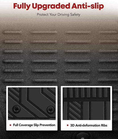 YHTAUTO Floor Mats Fit 2016-2023 Toyota Tacoma, TPE All Weather Car Mats - Image 4