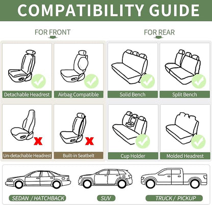 Car Seat Covers, 5 Seats Automotive Seat Covers, Breathable Car Seat Protector - Image 8