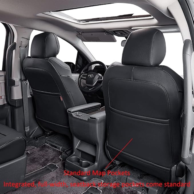 EKR Sienna Seat Covers for Toyota Sienna XLE, 7-Passenger Seating, 2nd Row - Image 6