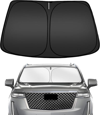 ARISMOTOR Windshield Sun Shade for Cadillac Escalade 2021-2025 2026, Custom Fit by ARISMOTOR