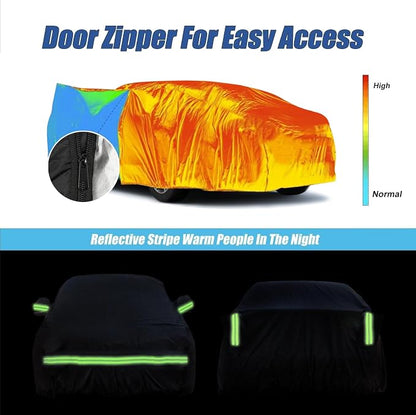 Waterproof Car Covers for 1994-2023 Mustang GT/Cobra/Shelby/Bullitt/ECOBOOST - Image 6