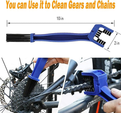 10pcs Bike Cleaning Kit, Bicycle Clean Brush Tool Including Chain Cleaner - Image 3