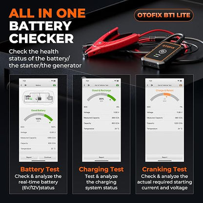 OTOFIX Car Battery Tester BT1 Lite, 6V 12V 100-2000 CCA Car Battery Analyzer - Image 5