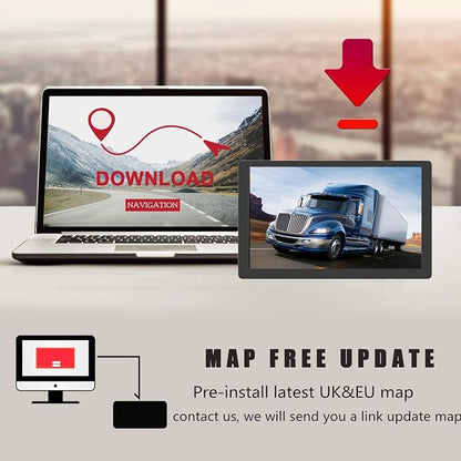 GPS Navigator for Car Truck RV – 9'' HD Touchscreen, Latest 2025 Map - Image 6