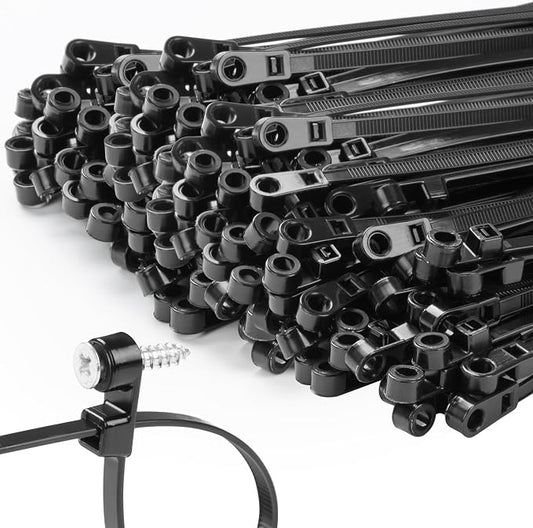 1000 PCS 14 inch Black Zip Ties by MasiStranth