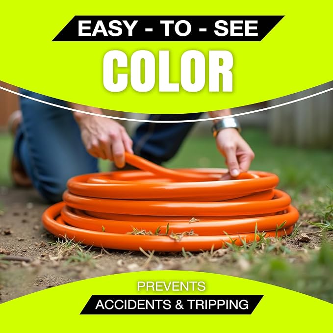 3ft Outdoor/Indoor Extension Cord 16/3 Gauge Heavy Duty 3 Prong SJTW, Waterproof - Image 5