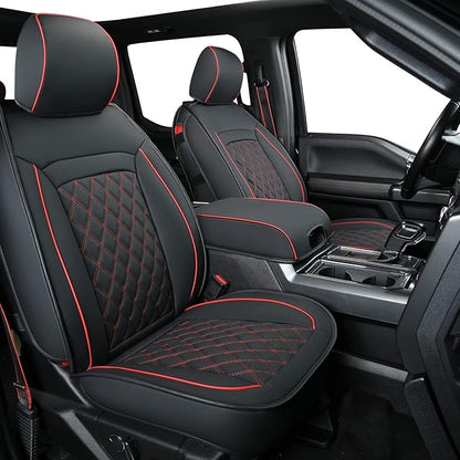 LUCKYMAN CLUB F150 Faux Leather Seat Covers Fit by LUCKYMANCLUB