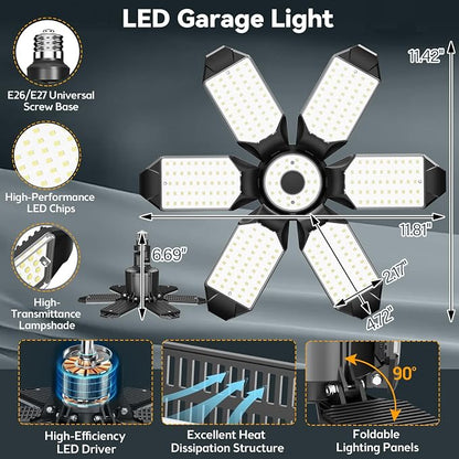 LED Garage Light Super Bright 15000LM LED Shop Ceiling Lights 6500K Garage - Image 3