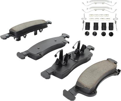 Premium Semi-Metallic Front Brake Pads Compatible - Image 2