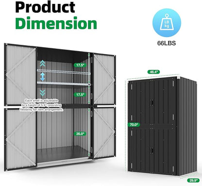 AECOJOY Outdoor Storage Cabinet Waterproof - Image 7