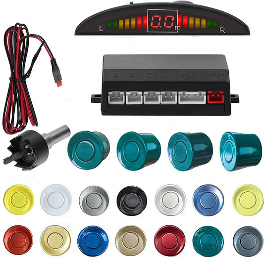 16 Color Options Parking Sensor Kit Backup Sensor Kit Reverse Sensor by SANDETOUN