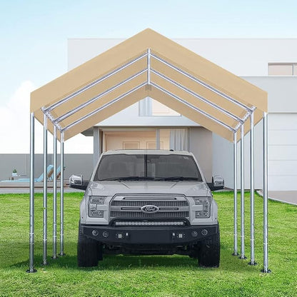 Rutile 12'x20' Carport Canopy ONLY Tent Garage Replacement Top Tarp Car Shelter - Image 8