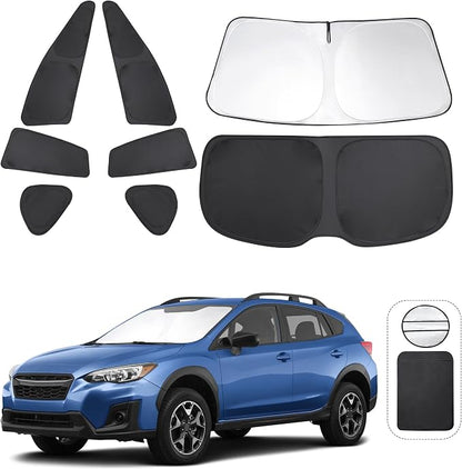 TINGLU Window Shades for Subaru Crosstrek 2018-2023 Accessories Car Side Full by TINGLU