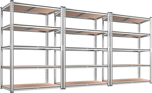 REIBII 2020LBS Garage Shelving Heavy Duty Metal Shelving 5 Tier Storage Shelves by REIBII