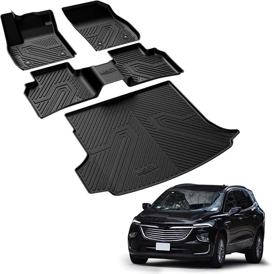 LASFIT Floor Mats & Cargo Mat for Buick Envision 2021-2026, TPE All Weather by LASFIT