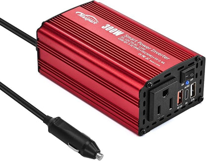 300W Car Power Inverter, 12V DC to 110V AC Inverter Converter by TwingRepublic
