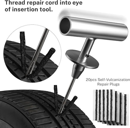 Flat Tire Repair Kit with Plugs 31 Pcs - Image 5