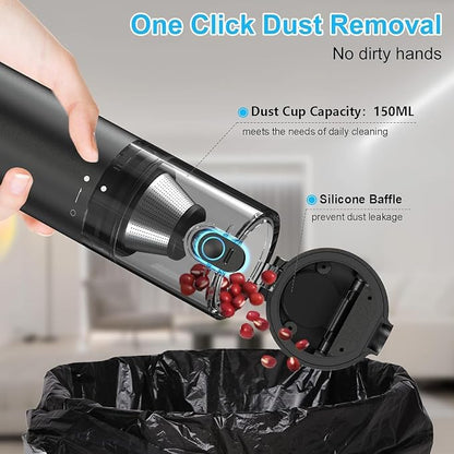 Handheld Vacuum Cordless, 16000pa Car Vacuum Cleaner High Power, 2 Speed Modes - Image 5