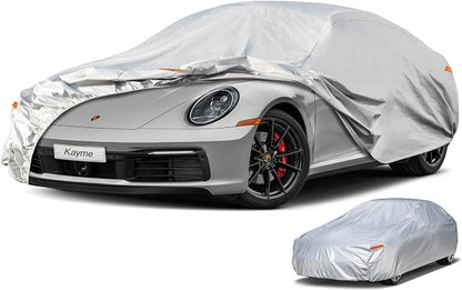 Kayme 6 Layers Car Cover Waterproof All Weather by kayme