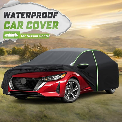 Mixsuper Liner Car Cover for Nissan Sentra 2000-2026, 7 Layers Waterproof Car - Image 2