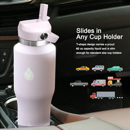 SENDESTAR 40oz Water Bottle Wide Mouth Stainless Steel Vacuum Insulated Double - Image 5