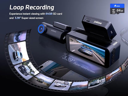 Pelsee P1 Pro Dash Cam Front and Rear, STARVIS 2 Sensor, 4K Dual Dash Camera - Image 9