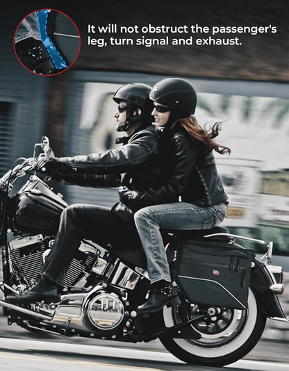 KEMIMOTO Upgrade Motorcycle Saddle Bags Middle-Sized Throw Over Saddlebags - Image 3
