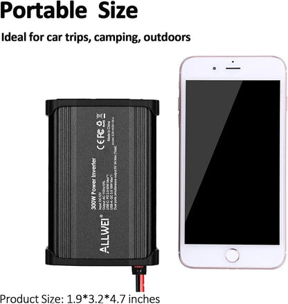 ALLWEI 300W Car Power Inverter DC 12V to 110V AC - Image 7