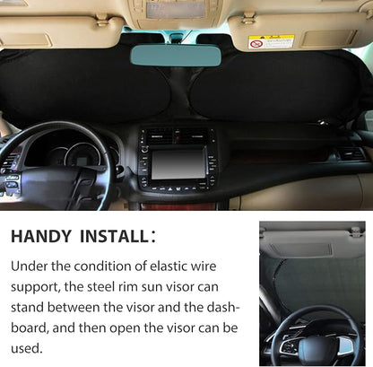 Windshield Sun Shade with Storage Pouch - Image 5