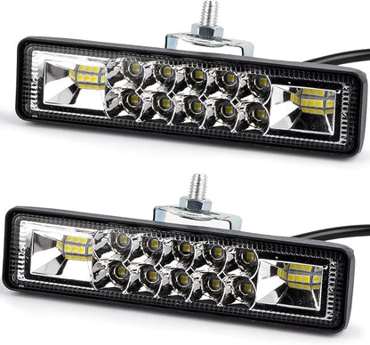 LIGBT 2PCS LED Light Bar 5.7 Inch Slim 60W Led Driving Lights Waterproof - Image 8