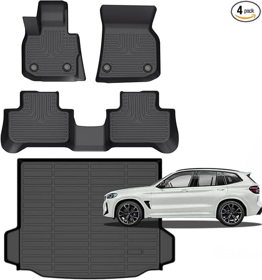 for BMW X3 Floor Mats 2024 2023 2022 2021 2020 2019 2018, Car Mats by Norand