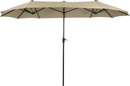 PHI VILLA 13ft Double-Sided Twin Outdoor Patio Umbrella Market Umbrella by PHIVILLAThepioneerofcomfortablehouseholdsupplies
