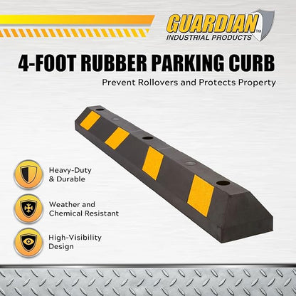 Guardian 4' Rubber Parking Curb - Image 2